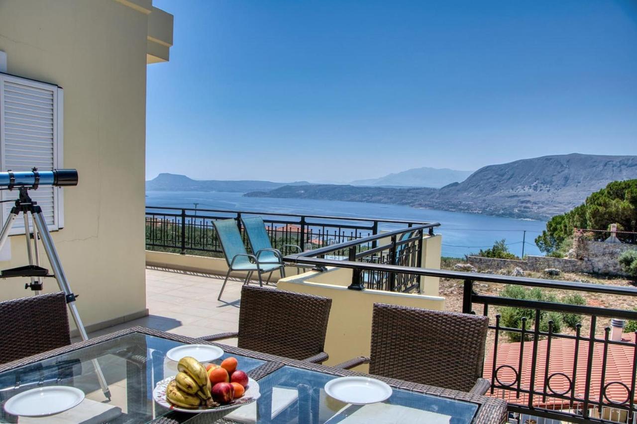 Souda Bay View With Private Pool Near Chania City Екстериор снимка