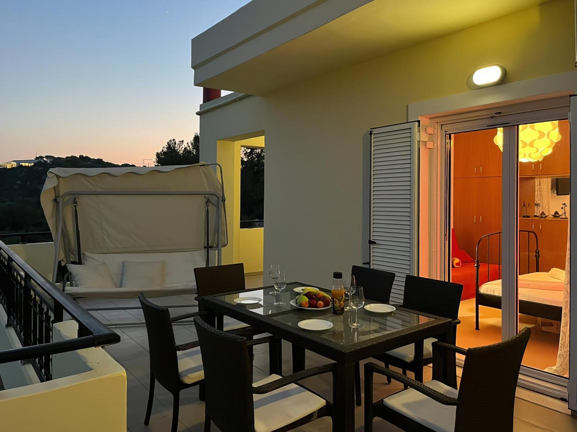 Souda Bay View With Private Pool Near Chania City Екстериор снимка